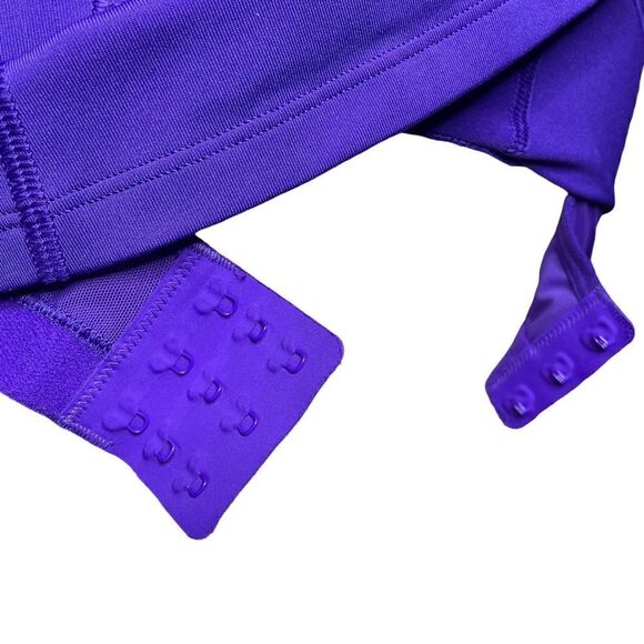 ATHLETA Tank Top Built In Bra Support Racerback Yoga Running Purple Womens 34B - Picture 9 of 11